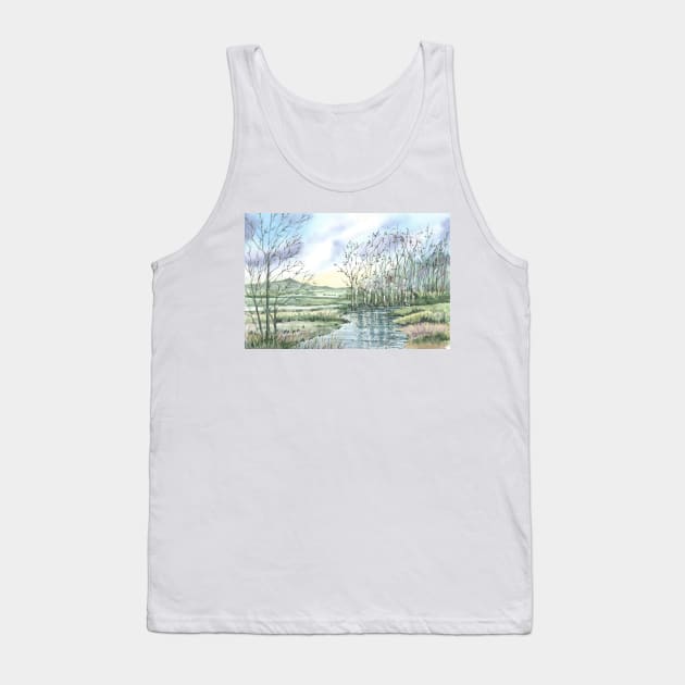 Glastonbury Tor Tank Top by ingridslatter